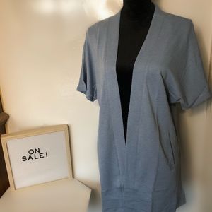 Ideology Womens Heathered Open-Front Cardigan Hood